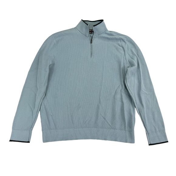 Michael Kors Other - Michael Kors Mens 1/4-Zip Textured Pullover Sweater Light Blue 2XL